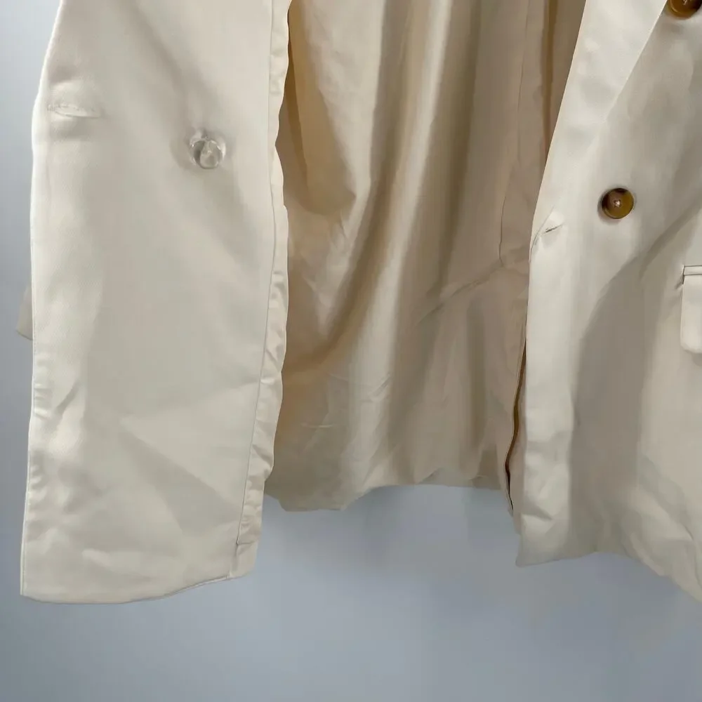 STEVE MADDEN Blazer Extra Large NWT Double Breasted Pristine Ivory Classic Work